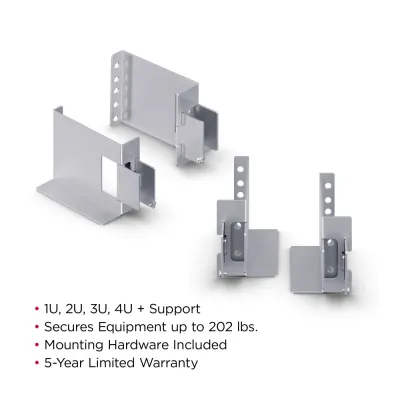 CYBERPOWER - 2POSTKIT - Universal 2-Post Rack Mounting Kit. Up to 202 LBS supported for 1U, 2U, 3U and 4U and up applications.