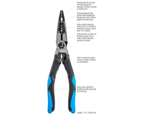 Jonard - WSC-1016 - Heavy -Duty Wire Stripping Pliers, 10-16 AWG