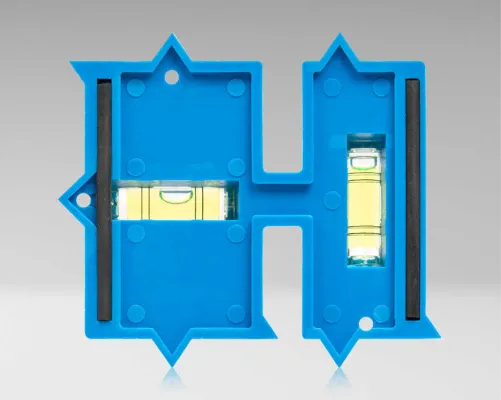 Jonard - WTL-32M - Wall Template & Level for 1 & 2 Gang 3-degree x 2-degree Metal Electrical Boxes