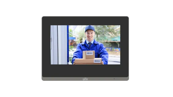 Uniview - OEI-371S-H-W - Wall Mounted 7-inch Indoor Station(Concealed wire installation)