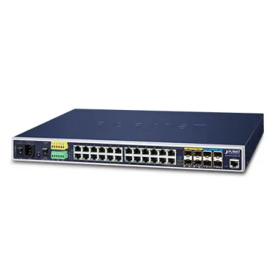 Planet - IGS-6325-20T4C4X - Industrial L3 20-Port 10/100/1000T + 4-Port Gigabit TP/SFP + 4-Port 10G SFP+ Managed Ethernet Switch