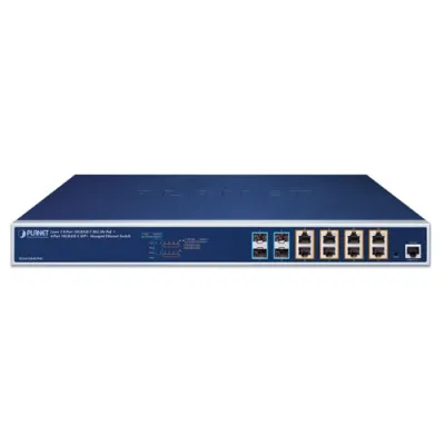 Planet - XGS-6320-8UP4X - Layer 3 8-Port 10GBASE-T 95W 802.3bt PoE + 4-Port 10GBASE-X SFP+ Managed Ethernet