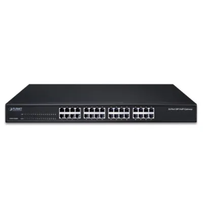 Planet - VGW-2420FS - 24-Port SIP VoIP Gateway (24*FXS): IETF SIP 2.0, T.38/T.30, STUN/Outbound Proxy, TLS/SRTP Security, VLAN, QoS, SNMP, TR069, Caller ID, DND, Three-way conference