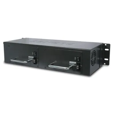 Planet - MC-1500R48 - 19" 2.4U 15-Slot Media Converter Chassis with Optional Redundant DC Power Supply
