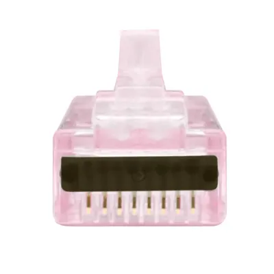 Simply 45 - S45-1701P - PROSeries Pass Through Red Tint, Hi/Lo Stagger - Cat6/6a UTP with Cap45 - 50pc Clamshell