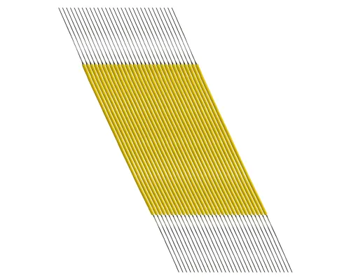 Jonard - 30-Y-50-030 - 30 AWG Kynar Wire Pre-Cut, Yellow, 3" (Pack of 50)