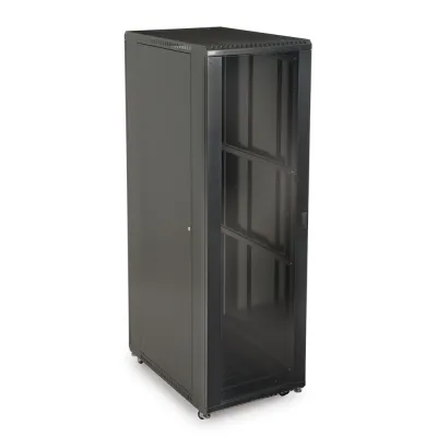 Kendall Howard - 3100-3-001-42 - 42U LINIER® Server Cabinet - Glass/Vented Doors - 36" Depth