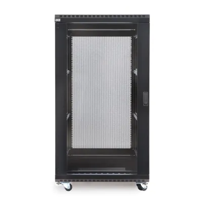 Kendall Howard - 3100-3-024-22 - 22U LINIER® Server Cabinet - Glass/Vented Doors - 24" Depth