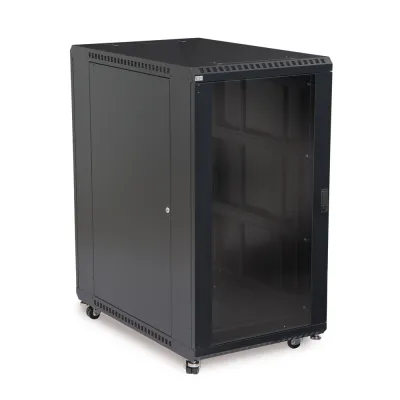 Kendall Howard - 3101-3-001-22 - 22U LINIER® Server Cabinet - Glass/Solid Doors - 36" Depth