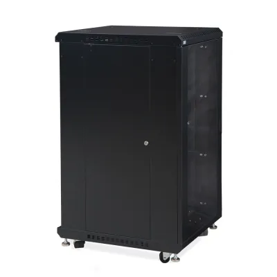 Kendall Howard - 3101-3-024-22 - 22U LINIER® Server Cabinet - Glass/Solid Doors - 24" Depth