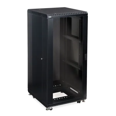 Kendall Howard - 3101-3-024-27 - 27U LINIER® Server Cabinet - Glass/Solid Doors - 24" Depth