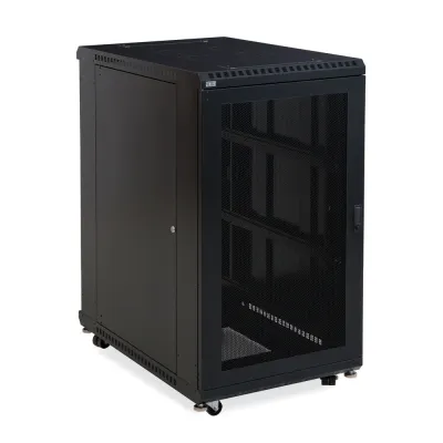Kendall Howard - 3107-3-001-22 - 22U LINIER® Server Cabinet - Vented/Vented Doors - 36" Depth