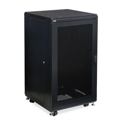Kendall Howard - 3107-3-024-22 - 22U LINIER® Server Cabinet - Vented/Vented Doors - 24" Depth