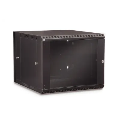 Kendall Howard - 3130-3-001-09 - 9U LINIER® Swing-Out Wall Mount Cabinet - Glass Door