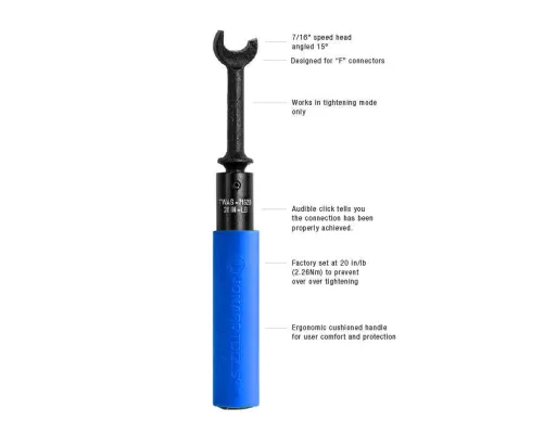 Jonard - TWAS-71620 - Torque Wrench, Speed, 7/16, 20In/Lb
