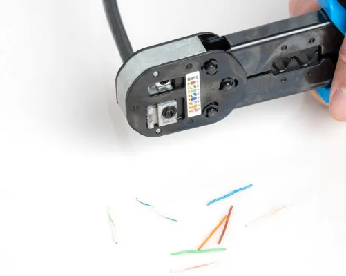 Jonard - UC-4511 - RJ45 & RJ11/12 Modular Pass-through Crimper with Tail Crimping Slots