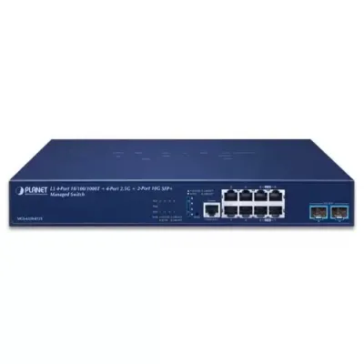 Planet - MGS-6320-8T2X - L3 4-Port 10/100/1000T Plus 4-Port 2.5G Plus 2-Port 10G SFP+ Managed Switch