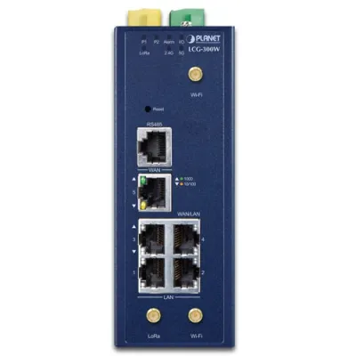 Planet - LCG-300W-US - Industrial LoRaWAN Wireless Gateway with 5-Port 10/100/1000T