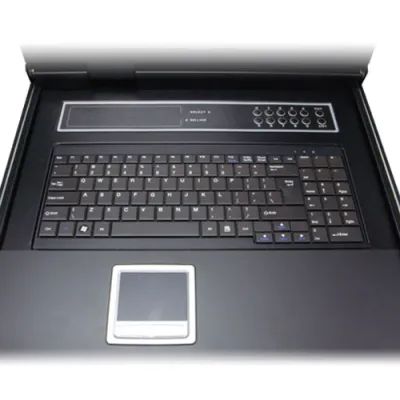Planet - KVM-210-16M - 17" 16-Port Combo VGA LCD KVM Switch: 1280x1024 video quality, Up to 256 computers, On Screen Display (OSD)