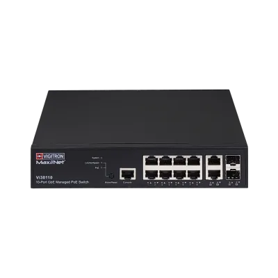 Vigitron - Vi30110 - 10-Port Gigabit Ethernet L3 Lite Managed PoE Switch