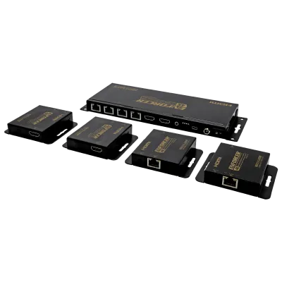SECO-LARM - MVE-AH1E4-42NQ - 4K HDMI 1×4 Splitter/Extender over Cat6