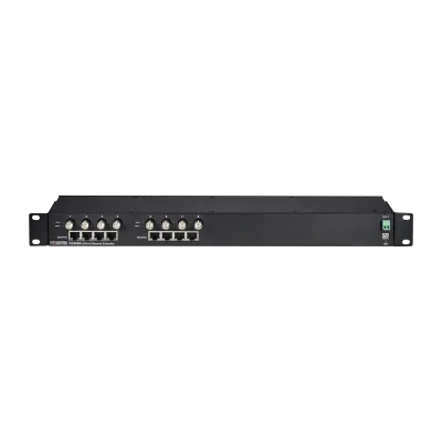 Vigitron - Vi2408A - 8-Port MaxiiCopper™ Ethernet Extender over Coax, af/at 37W PoE, Requires 12VDC @ 3A PS, suggested Vi0014