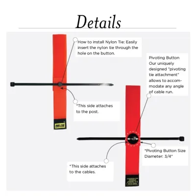 Rip-Tie - S-P6 - One Inch Wide PIVOTING CableHanger 1" x 6