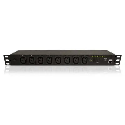 Minuteman - RPM1581HVN - RPM Series IP Addressable 12 Am Max Load 15 Amp Breaker 100 120Vac 8 Outle Local Lcd Display