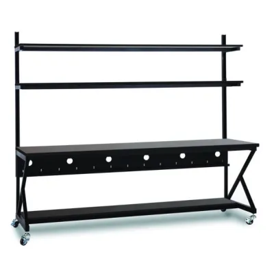 Kendall Howard - 5000-3-104-96 - 96" Performance 100 Series LAN Station - African Mahogany