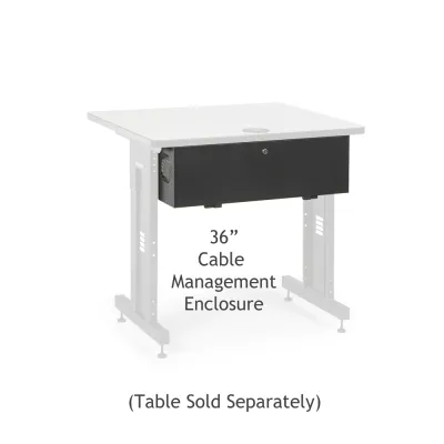Kendall Howard - 5500-3-100-36 - 36" Training Table Cable Management Enclosure