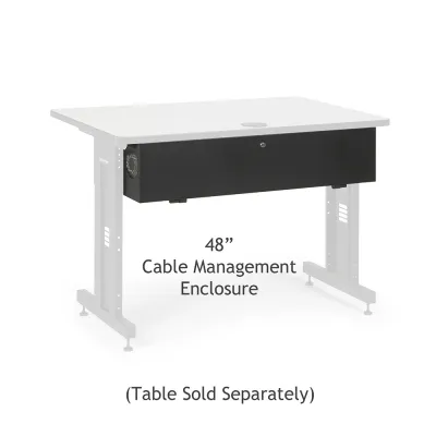 Kendall Howard - 5500-3-100-48 - 48" Training Table Cable Management Enclosure