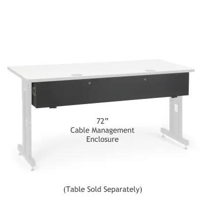Kendall Howard - 5500-3-100-72 - 72" Training Table Cable Management Enclosure