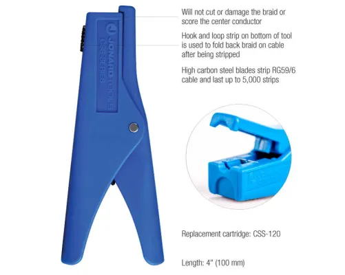 Jonard - CSS-5110 - COAX Cable Stub End Stripper (10 mm/10 mm)