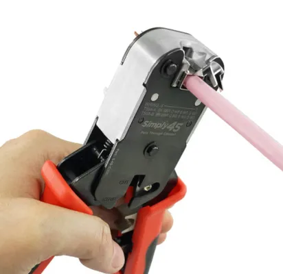 Simply 45 - S45-C101 - PROSeries Heavy Duty RJ45 Crimp Tool for all S45 brand UTP & STP RJ45 Modular Plugs - 1Ea/Blister