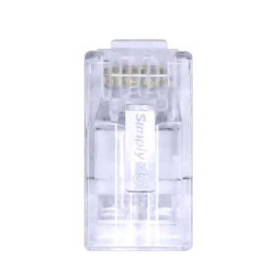 Simply 45 - S45-1505P - PROSeries Pass Through Blue Tint - Cat5e UTP with Cap45 - 500pc Jar 