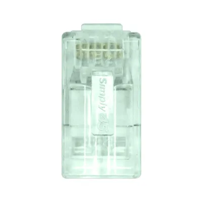 Simply 45 - S45-1605P - PROSeries Pass Through Green Tint - Cat6 UTP with Cap45 - 500pc Jar