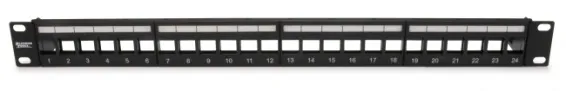 Platinum Tools - 642-24SU - Unloaded Patch Panel, 24 Port, STP Box
