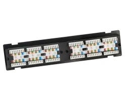 Platinum Tools - 660-12C6 - Patch Panel, 12 Port, Cat6, NS, 110 Box