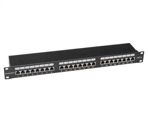 Platinum Tools - 668-24C6S - Patch Panel, 24 Port, Cat6, S, 110 Box