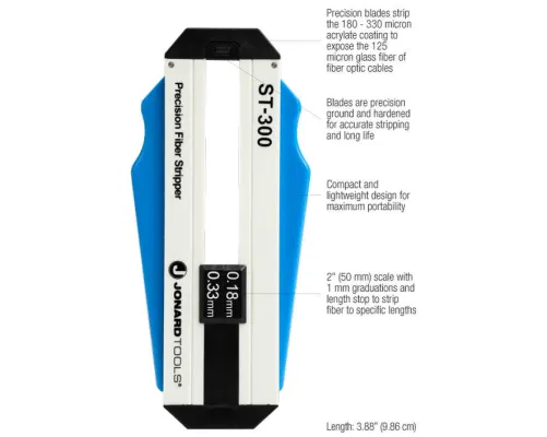 Jonard - ST-300 - Precision Fiber Optic Stripper (0.18 - 0.33 mm)