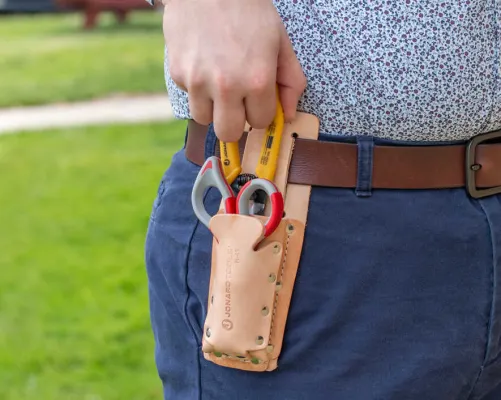 Jonard - TK-355 - Fiber Stripper & Kevlar® Shears Kit, Leather Pouch