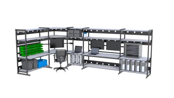 Kendall Howard - 7100-1-100-36 - 36" Performance Plus Heavy Duty LAN Station