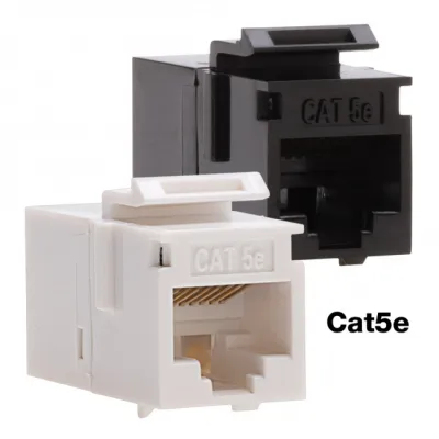 Platinum Tools - 766BK-1 - Cat5e Keystone Coupler, F to F, Black UTP. 1/Bag.