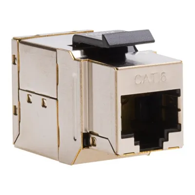 Platinum Tools - 766BK-1 - Cat5e Keystone Coupler, F to F, Black UTP. 1/Bag.