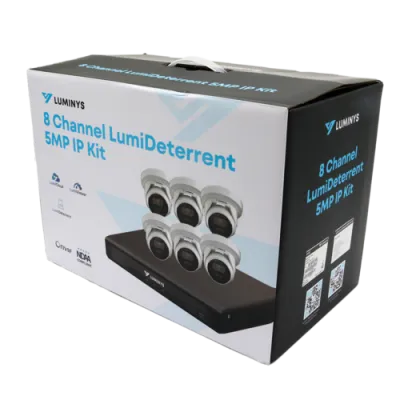 Luminys - K56-8D1A2 - 8 Channel LumiDeterrent 6 x 5MP Turret Cameras