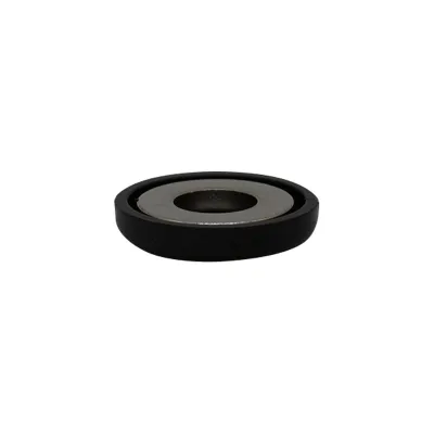 Magdaddy - 82004-10 - N45M Round Magnet Mount, 26 lbs, 6.55mm Hole Size, 1" diameter cup