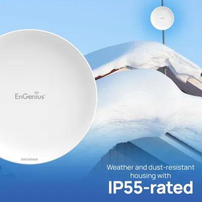 Engenius - EnStation6 - Point to Point WiFi 6 Outdoor AX1200 5GHz Bridge