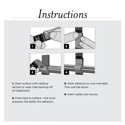 Rip-Tie - A-02 - 5/8 Inch Wide CableCatch, 2"