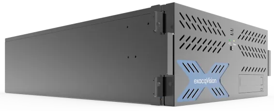 ExacqVision - 4808-16T-R4A - 16 TB A-Series Hybrid 4U recorder Professional Client Win 10 with 8 IP cameras licenses and 48 analog inputs