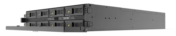 ExacqVision - 3208-20T-F2AL - 20TB A-Series Hybrid 2U Front Accessible Recorder Professional  Linux With 8 IP Cameras licenses and 32 Analog